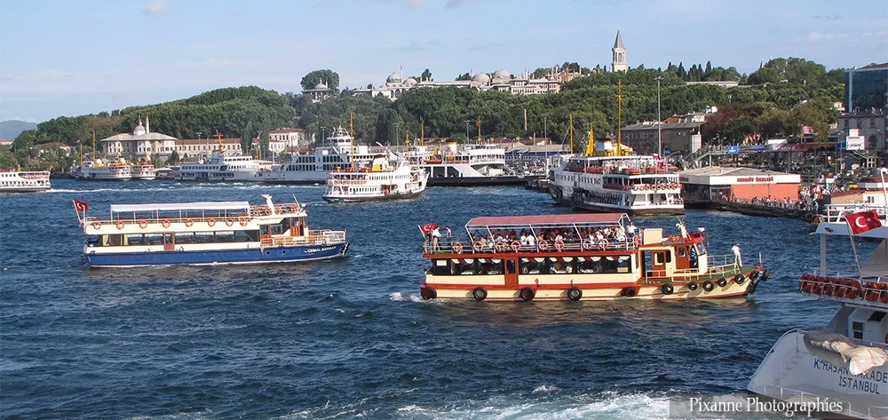 Asie, Europe, Turquie, Istanbul, Bosphore, Bateaux, Souvenirs de Voyages, Pixanne Photographies