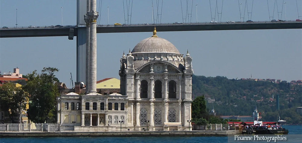 Asie, Europe, Turquie, Istanbul, Bosphore, Mosquée d'Ortaköy, Souvenirs de Voyages, Pixanne Photographies