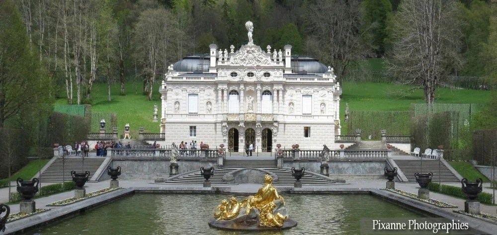 Europe, Allemagne, Bavière, Ettal, Lindehof, Château, Souvenirs de Voyages, Pixanne Photographies