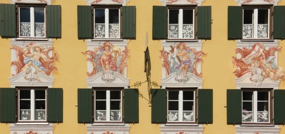 Europe, Allemagne, Bavière, Oberammergau, Fresque murale, Souvenirs de Voyages, Pixanne Photographies