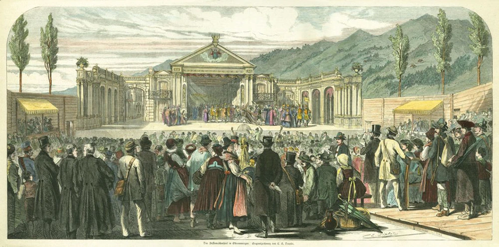 Europe, Allemagne, Bavière, Oberammergau, Passion du Christ