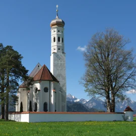 Europe, Allemagne, Bavière, Schwangau, Eglise Saint Coloman, Colman, Souvenirs de Voyages, Pixanne Photographies