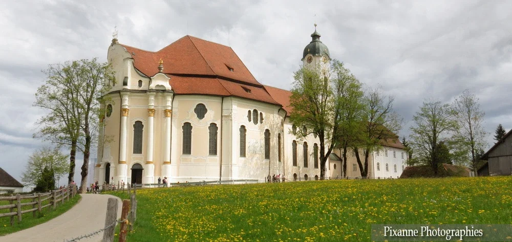 Europe, Allemagne, Bavière, Steingaden, Eglise de Wies, Souvenirs de Voyages, Pixanne Photographies