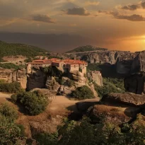 Europe, Grèce, Thessalie, Météores, Monastère de Megalo Meteoro, Souvenirs de Voyages, Pixanne Photographies