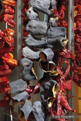 Asie, Europe, Turquie, Istanbul, Mısır Çarsısı, Bazar Égyptien, légumes séchés, Souvenirs de Voyages, Pixanne Photographies