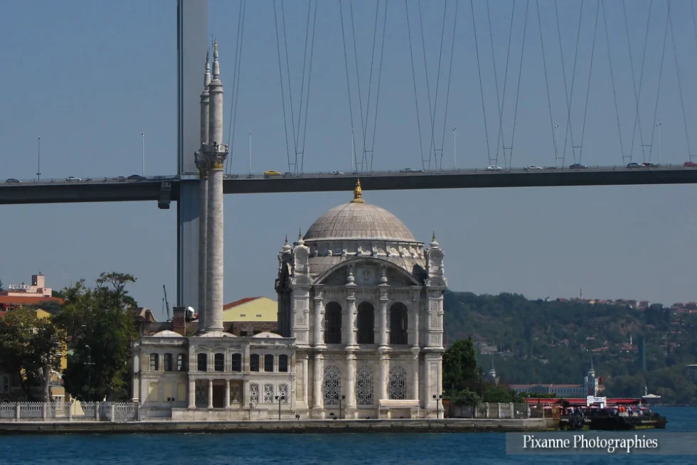 Asie, Europe, Turquie, Istanbul, Bosphore, Mosquée Mecidiye, Mosquée d'Ortaköy, Souvenirs de Voyages, Pixanne Photographies
