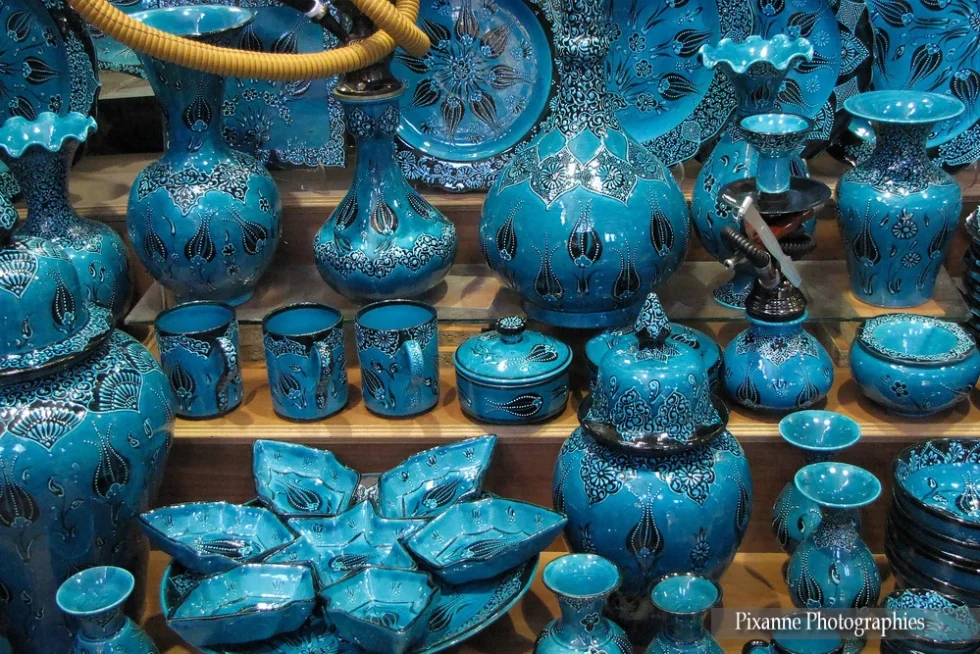 Asie, Europe, Turquie, Istanbul, Grand Bazar, Kapali Carsi, Céramique, Souvenirs de Voyages, Pixanne Photographies