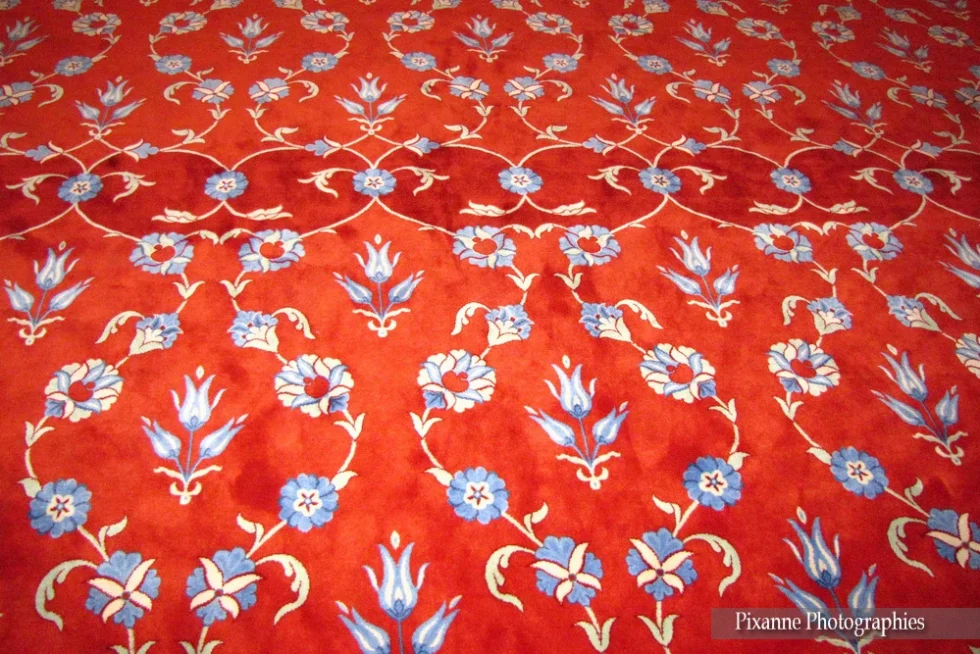 Asie, Europe, Turquie, Istanbul, Mosquée Bleue, Mosqée du Sultan Ahmet, Tapis, Souvenirs de Voyages, Pixanne Photographies