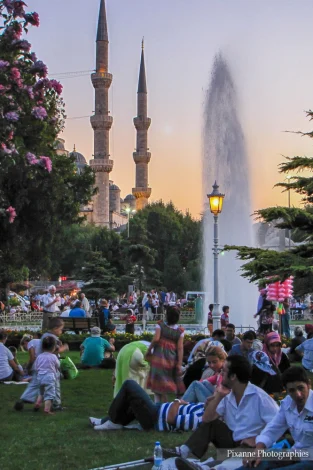 Asie, Europe, Turquie, Istanbul, place Sultanahmet, Mosquée Bleue, Souvenirs de Voyages, Pixanne Photographies
