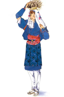Asie, Japon, Ohara, Costume traditionnel