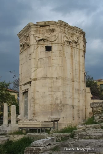 Europe, Grèce, Attique, Athènes, Agora Romaine, Tour des Vents, Souvenirs de Voyages, Pixanne Photographies