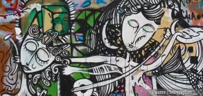 Europe, Grèce, Attique, Athènes, Fresque murale, Souvenirs de Voyages, Pixanne Photographies