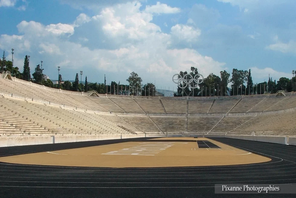 Europe, Grèce, Attique, Athènes, Stade Panathénaïque, Kallimarmaro, Souvenirs de Voyages, Pixanne Photographies