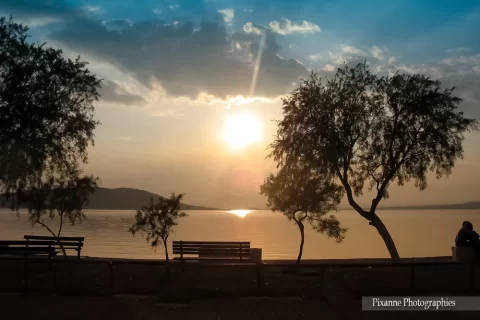 Europe, Grèce, Attique, Iles Saronique, Salamina, Salamine, Coucher de Soleil, Souvenirs de Voyages, Pixanne Photographies