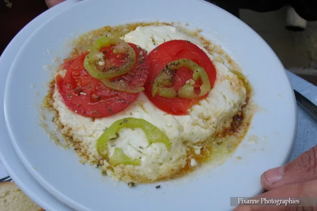 Europe, Grèce, Culture et Traditions, Alimentations, Feta grillée, Souvenirs de Voyages, Pixanne Photographies