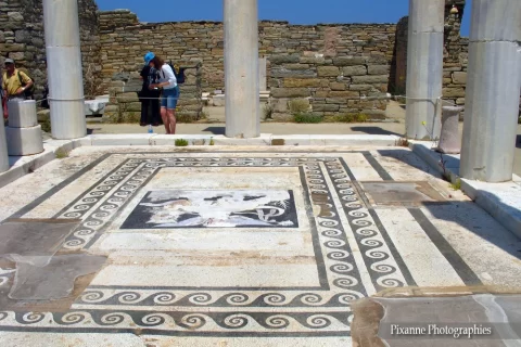 Europe, Grèce, Cyclades, Délos, Maison de Dionysos, Souvenirs de Voyages, Pixanne Photographies