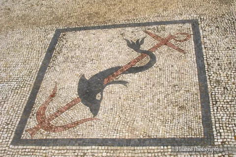 Europe, Grèce, Cyclades, Délos, Maison du Trident, Mosaiques, Souvenirs de Voyages, Pixanne Photographies