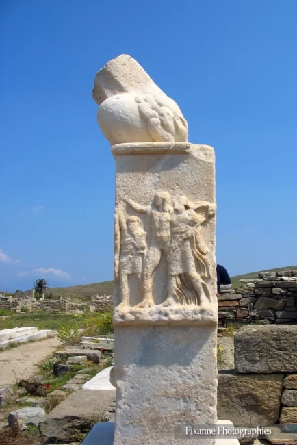 Europe, Grèce, Cyclades, Délos, Temple de Dionysos, Souvenirs de Voyages, Pixanne Photographies