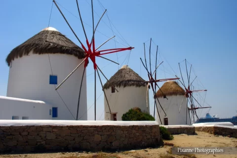 Europe, Grèce, Cyclades, Mykonos, Moulins, Souvenirs de Voyages, Pixanne Photographies