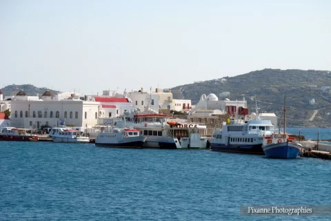 Europe, Grèce, Cyclades, Mykonos, Port, Souvenirs de Voyages, Pixanne Photographies