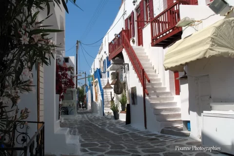 Europe, Grèce, Cyclades, Mykonos, Ruelle, Souvenirs de Voyages, Pixanne Photographies