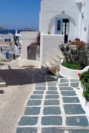 Europe, Grèce, Cyclades, Paros, Naoussa, Ruelle, Souvenirs de Voyages, Pixanne Photographies