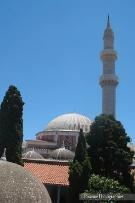 Europe, Grèce, Dodécanèse, Rhodes, Rodos, Mosquée de Soliman le Magnifique, Souvenirs de Voyages, Pixanne Photographies