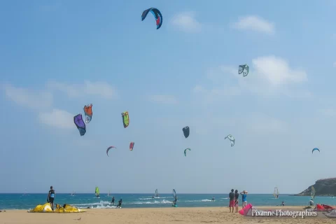 Europe, Grèce, Dodécanèse, Rhodes, Rodos, Plage de Parasonisi, Souvenirs de Voyages, Pixanne Photographies