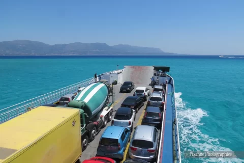 Europe, Grèce, Péloponnèse, Elafonisos, Ferry, Souvenirs de Voyages, Pixanne Photographies
