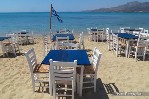 Europe, Grèce, Péloponnèse, Elafonisos, Plage, Taverne, Souvenirs de Voyages, Pixanne Photographies