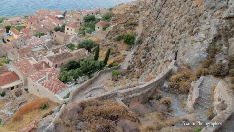 Europe, Grèce, Péloponnèse, Monemvasia, Souvenirs de Voyages, Pixanne Photographies