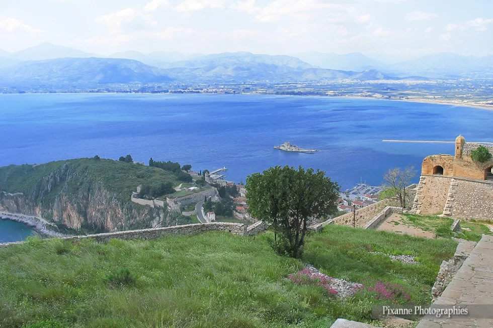 Europe, Grèce, Péloponnèse, Nauplie, Nafplio, Forteresse Palamède, Souvenirs de Voyages, Pixanne Photographies