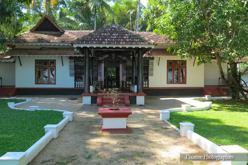 asie, inde, inde du sud, puthankayal, lac vembanad, maison keralaise, vembanad house, souvenirs de voyages, pixanne photographies