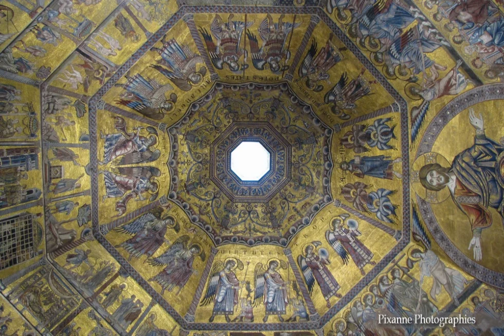 Europe, Italie, Florence, Baptistère Saint Jean, Mosaiques, Souvenirs de Voyages, Pixanne Photographies