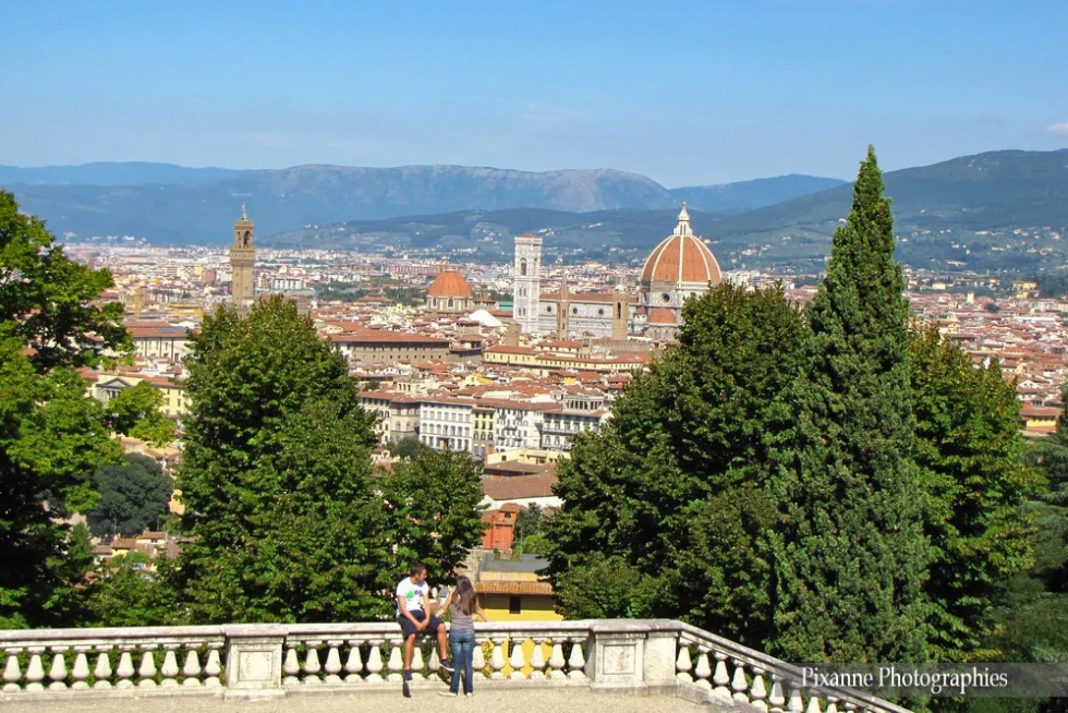 Europe, Italie, Florence, Terrasse de San Miniato al Monte, Souvenirs de Voyages, Pixanne Photographies