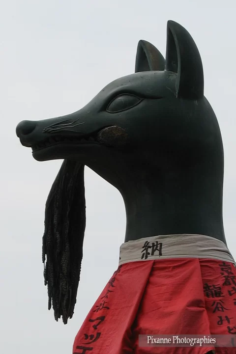 Asie, Japon, Kyoto, Fushimi Inari, Kitsuné, Renard, Souvenirs de Voyages, Pixanne Photographies
