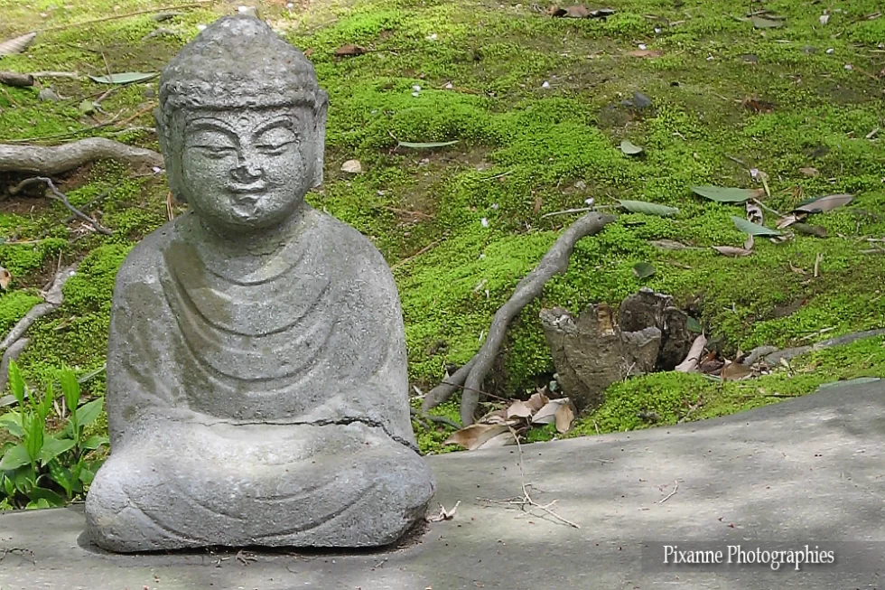 Asie, Japon, Kyoto, Hakusasonso, Villa des Sables Blancs, Bouddha, Souvenirs de Voyages, Pixanne Photographies