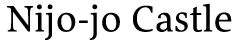 Asie, Japon, Kyoto, Nijo Jo, Logo