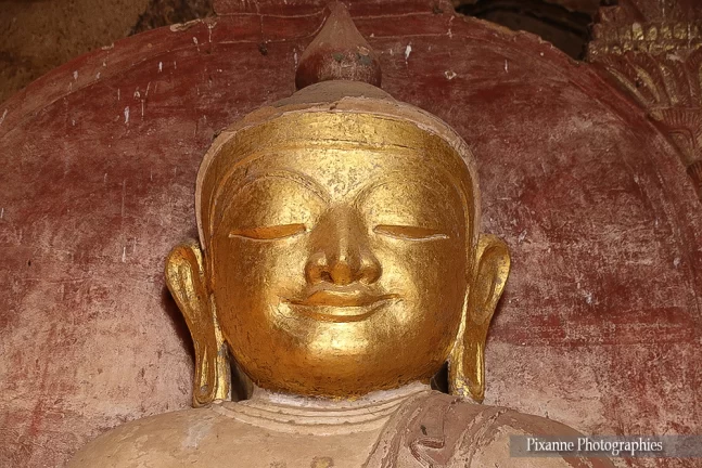 asie, myanmar, birmanie, bagan, dammayangi temple, bouddha, souvenirs de voyages, pixanne photographies