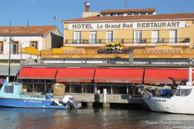 Europe, France, Occitanie, Gard, Grau du Roi, Camargue, Canal du Rhone à Sète, Souvenirs de Voyages, Pixanne Photographies