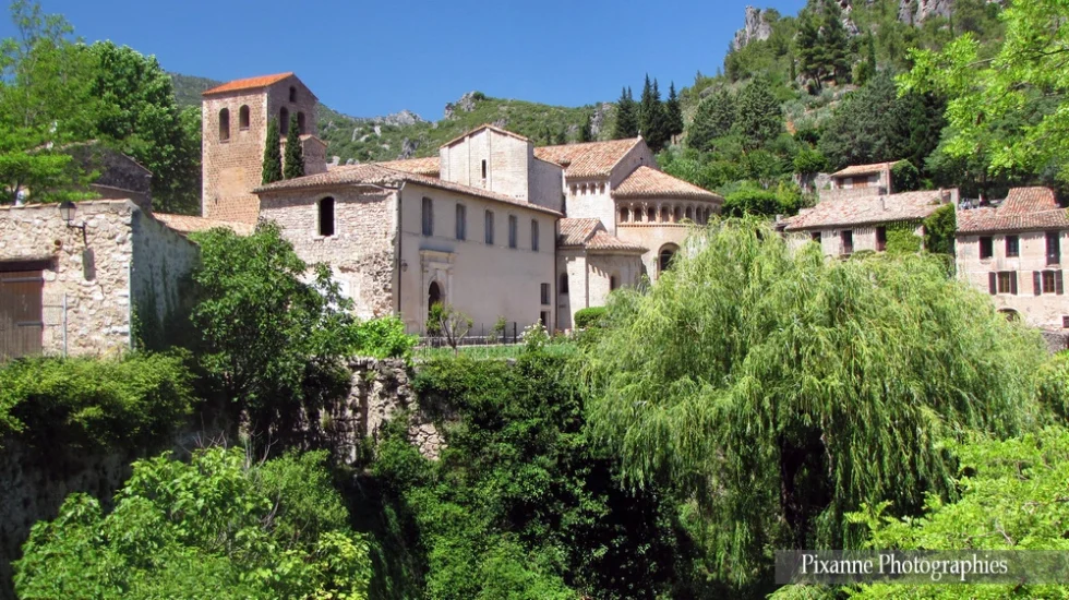Europe, France, Occitanie, Hérault, Saint Guilhem le Désert, Abbaye de Gellone, Souvenirs de Voyages, Pixanne Photographies
