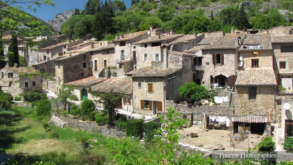 Europe, France, Occitanie, Herault, Saint Guilhem le Desert, Abbaye de Gellone, Souvenirs de Voyages, Pixanne Photographies