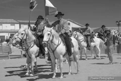 Europe, France, PACA, Bouches du Rhone, Camargue, Sainte Marie de la Mer, Pèlerinage des Gitans, Procession des Saintes Maries à la Mer, Guardians, Souvenirs de Voyages, Pixanne Photographies