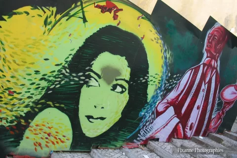 Europe, Portugal, Lisbonne, Alfama, Fresque murale, Souvenirs de Voyages, Pixanne Photographies