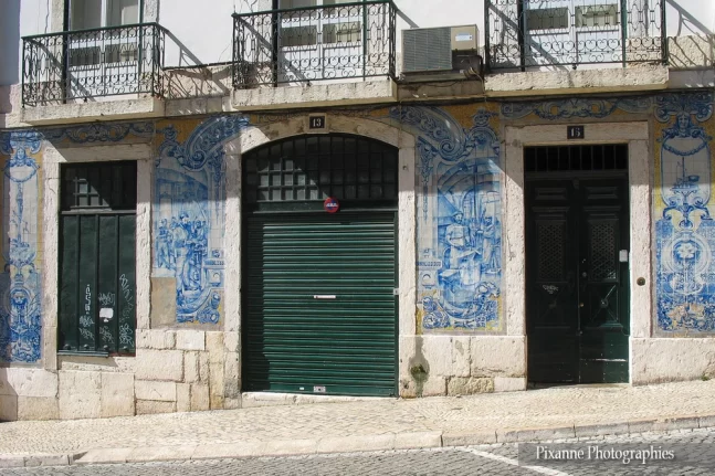 Europe, Portugal, Lisbonne, Facade, Azulejos, Souvenirs de Voyages, Pixanne Photographies