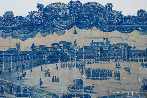 Portugal-Lisbonne-Miradouro de Santa Luzia-Eglise Santa Luzia-Azulejos 02