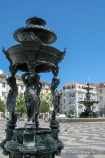 Europe, Portugal, Lisbonne, Place Dom Pedro IV, Souvenirs de Voyages, Pixanne Photographies