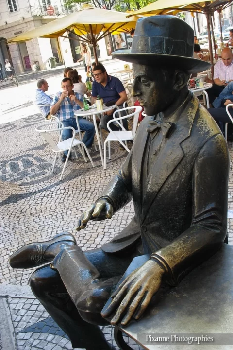 Europe, Portugal, Lisbonne, Statue, Pessao Fernando, Souvenirs de Voyages, Pixanne Photographies