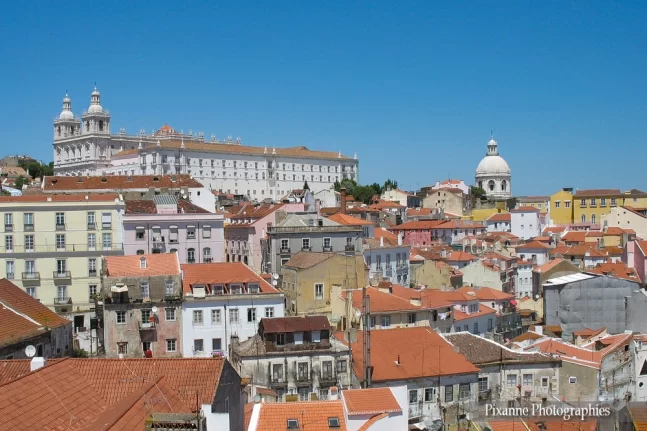 Europe, Portugal, Lisbonne, Mirador das Portas do Sol, Vue sur la Ville, Souvenirs de Voyages, Pixanne Photographies
