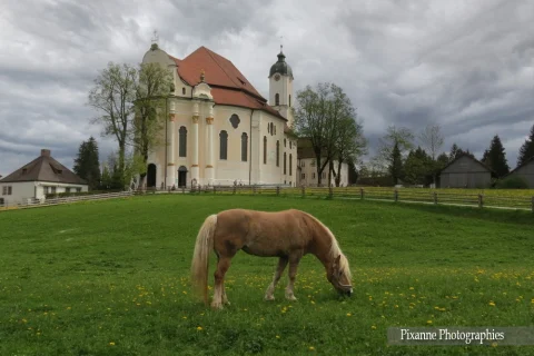 Europe, Allemagne, Bavière, Steingaden, Eglise de Wies, Souvenirs de Voyages, Pixanne Photographies